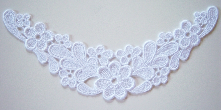 White Venise Lace 3 1/4" x 8" Yoke