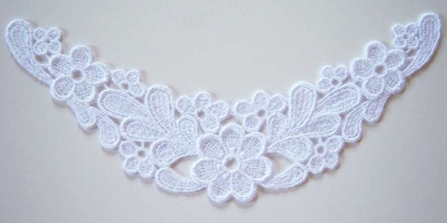 White Venise Lace 3 1/4" x 8" Yoke