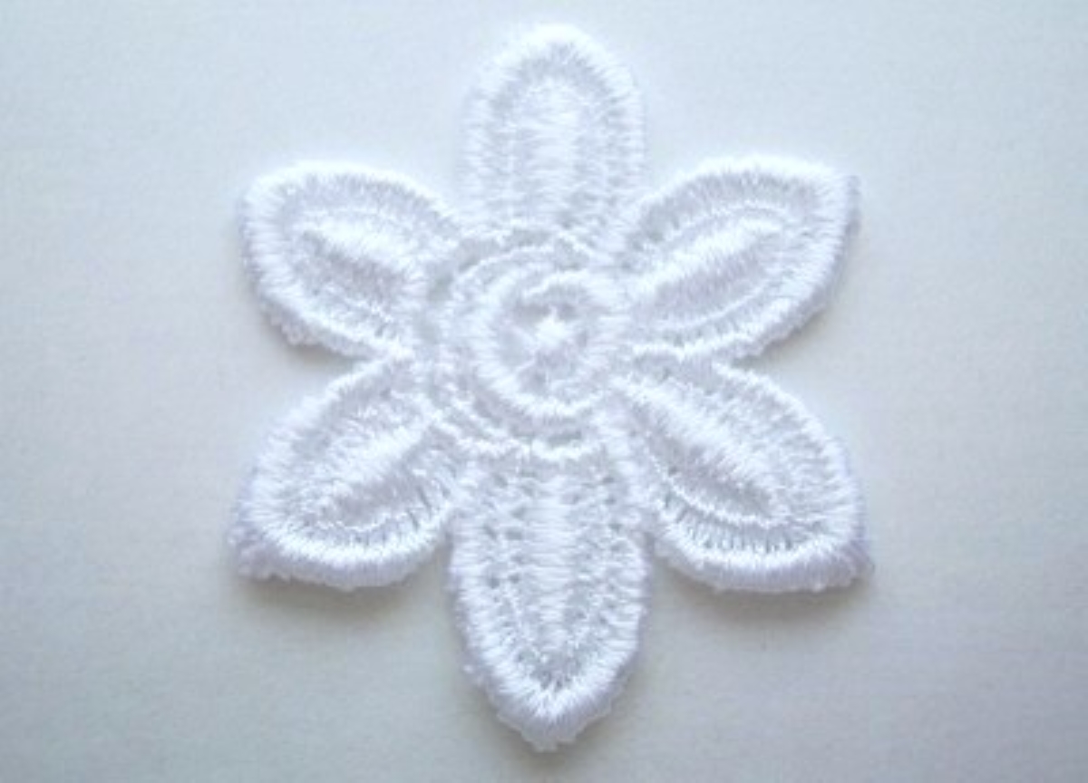 White Flower Venise Lace Applique