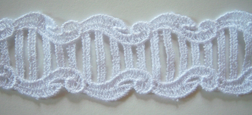 White 1 1/4" Venise Lace