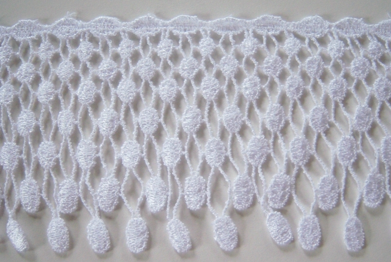 White 3 1/4" Venise Lace