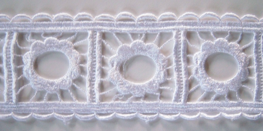 White Rayon 3" Venise Lace