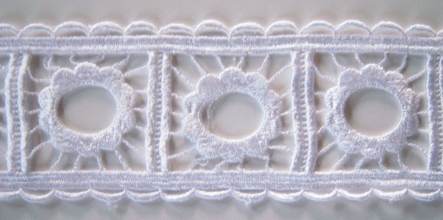 White Rayon 3" Venise Lace