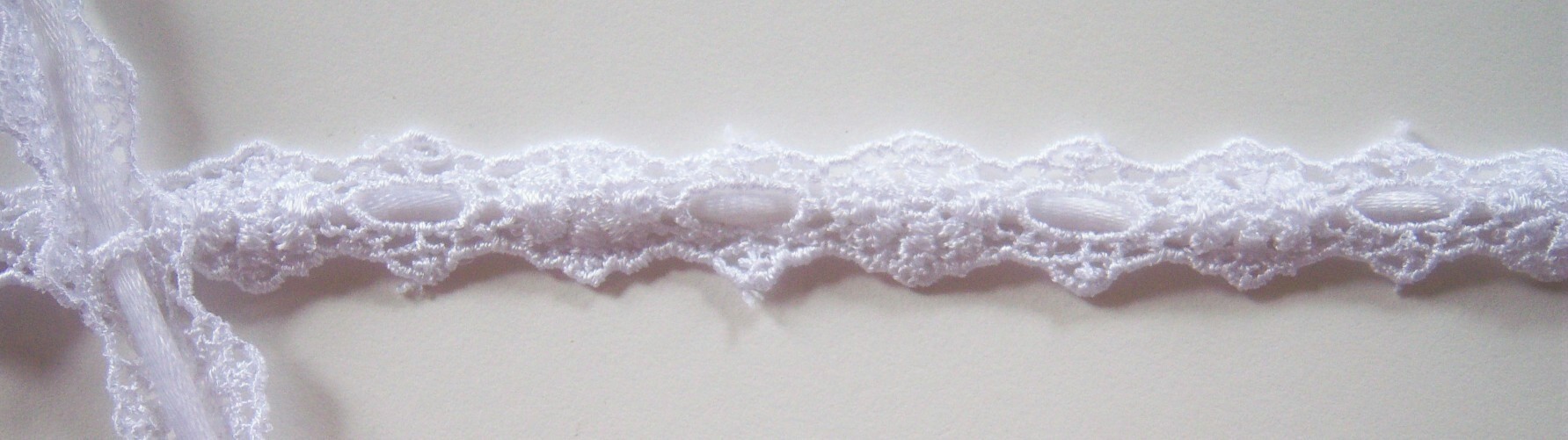 White Rayon 5/8" Venise Lace