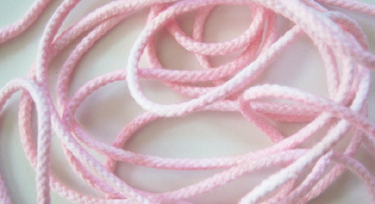 Variegated Pink 1/8" Cotton Cord