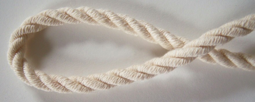 Natural 3 Ply 5/16" Cotton Cord