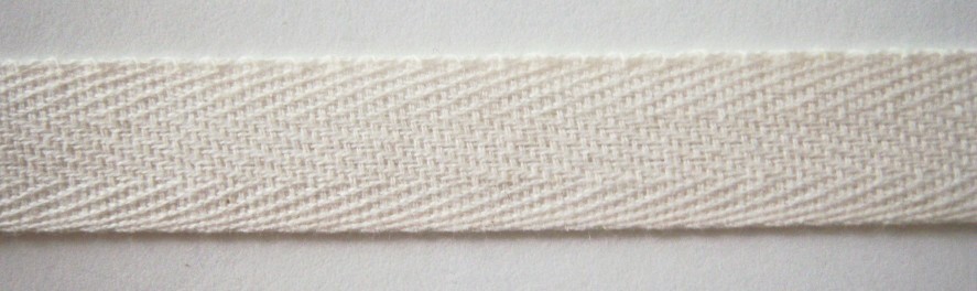 Light Ivory Soft 7/16" Twill Tape