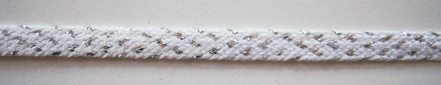 White/Silver 5/16" Metallic Cord