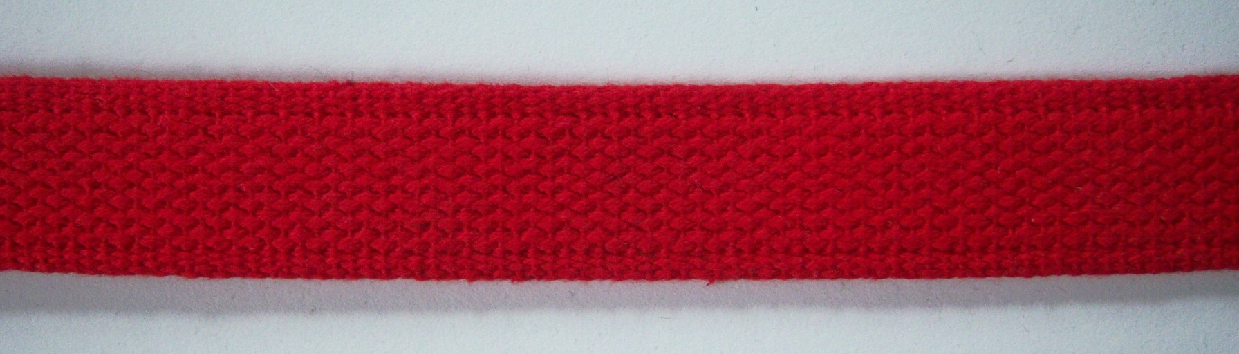 Scarlet/Natural Fill 1" Cotton Webbing