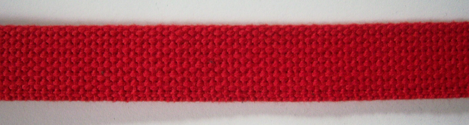 Scarlet/Black Fill 1" Cotton Webbing