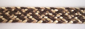 Brown/Camel/Cream 1/2" Soft Trim