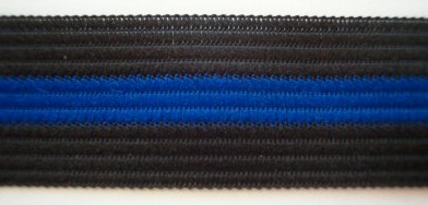 Black/Royal Stripe 1" Tape