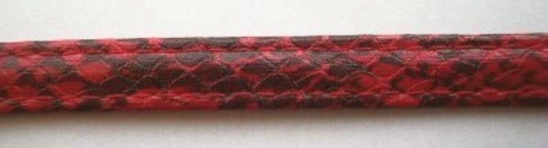 Crimson/Charcoal Snake Skin Vinyl 7/16" Soft Trim