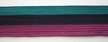 eal/Black/Rasberry 1 1/4" Middy Braid
