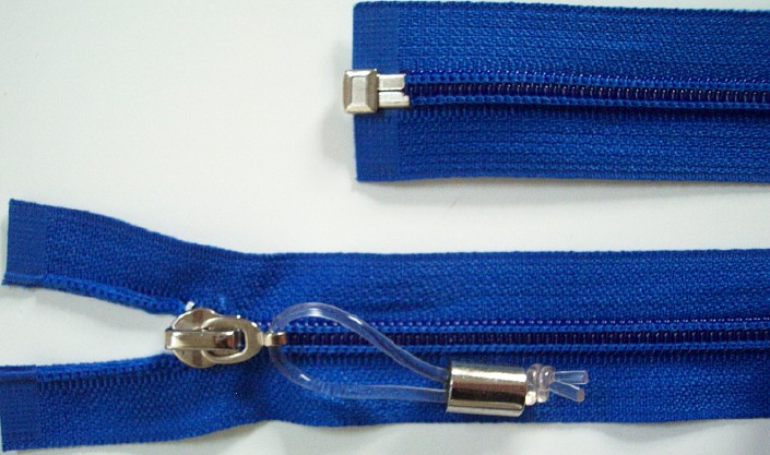 Royal YKK 28" Coil Nickel Tube Pull Separating Zipper