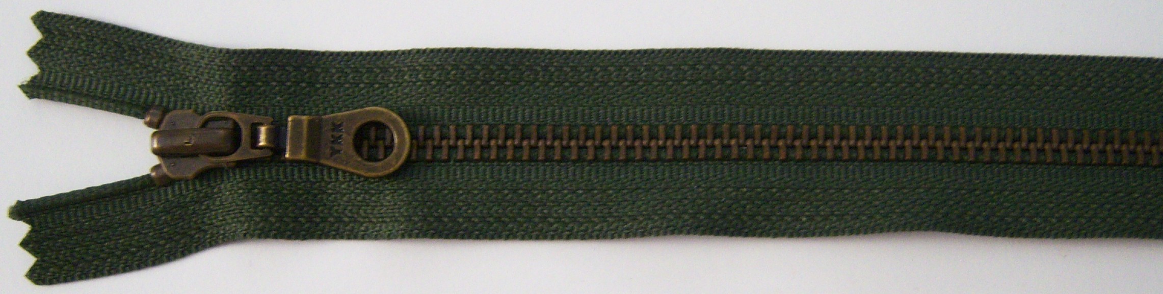Dk Olive YKK 7" Metal Zipper