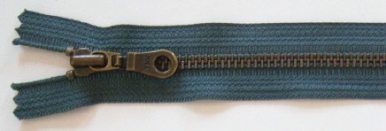 Rail Grey YKK 7" Metal Zipper