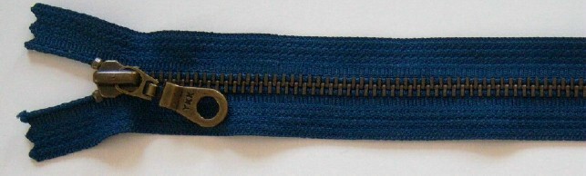 Sapphire YKK 7" Metal Zipper