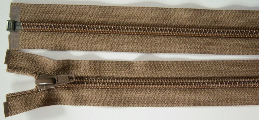 Coffee YKK 21" Coil Separating Zipper