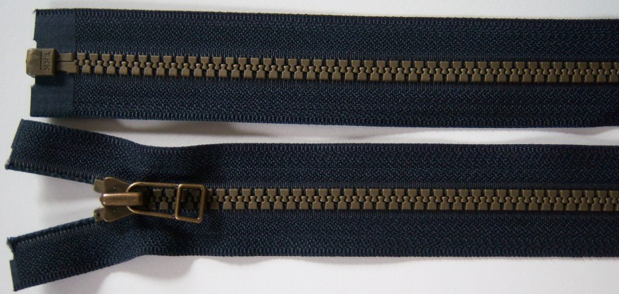 Dk Navy YKK 22" Vislon Separating Zipper