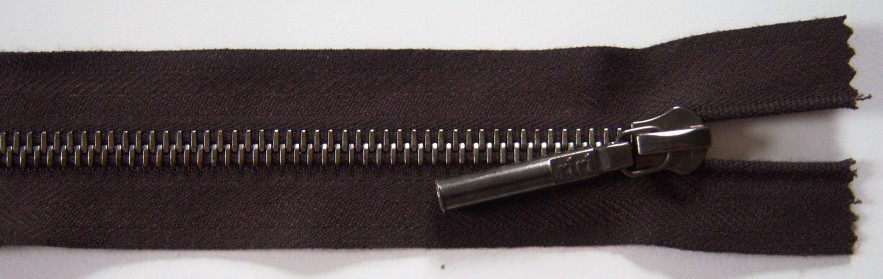 Brown riri 6" Metal Zipper