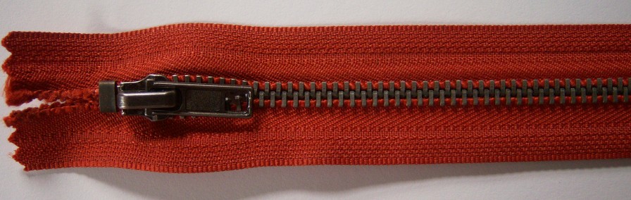 Rust 5.75" Metal Zipper