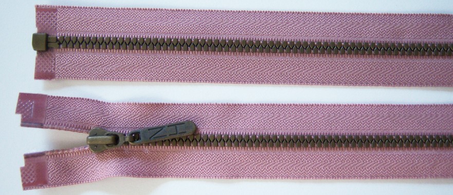 Lilac YKK 28" Vislon Newport Harbor Pull Separating Zipper