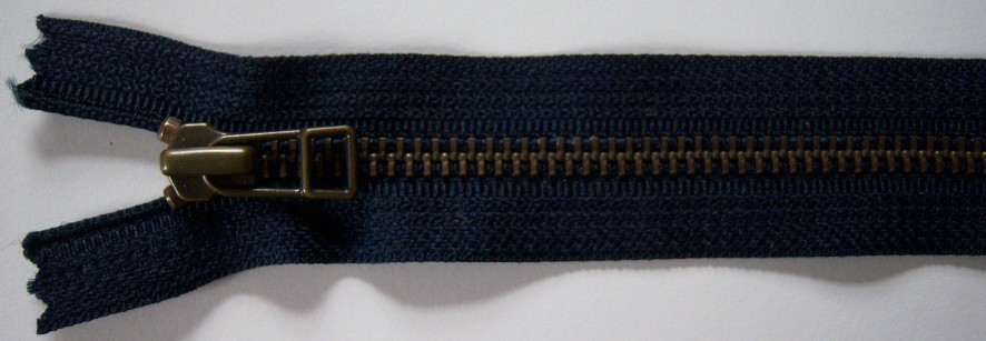 Dk Navy YKK 18" Metal Closed Bottom Zipper