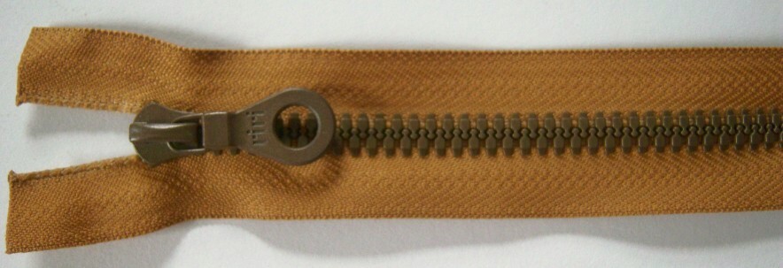 Antique Gold RIRI Round Pull 7" Vislon Zipper