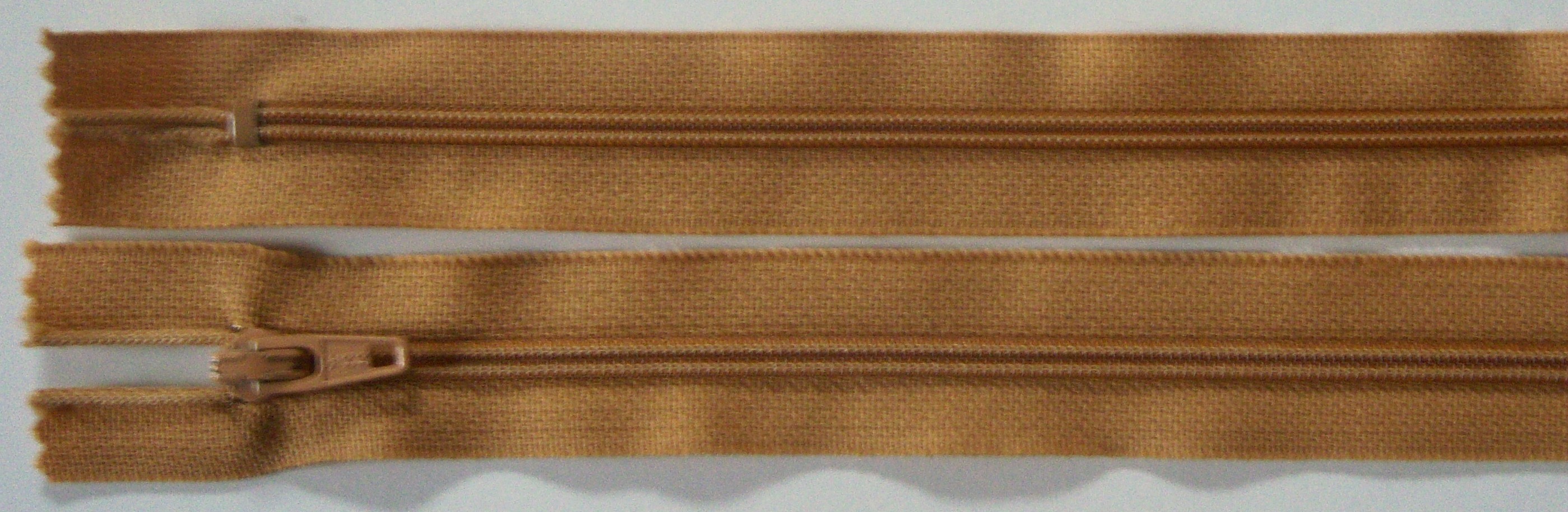 Butterscotch YKK 6.5" Nylon Coil Zipper