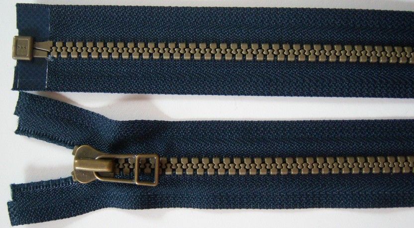 Lt Navy YKK 25" Vislon Separating Zipper