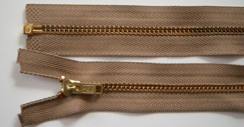 Dogwood YKK 52" Brass Separating Zipper