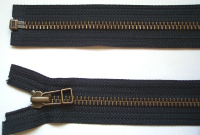 Midnight YKK 20" Metal Separating Zipper