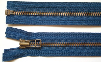 Sapphire YKK 19" Metal Separating Zipper