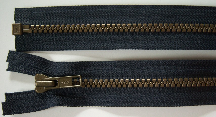 Dk Navy YKK 21" Vislon Separating Zipper