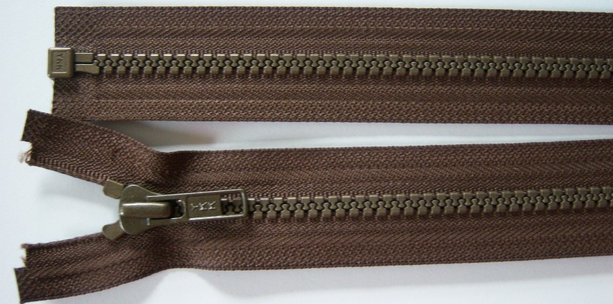 Brown YKK 26" Vislon L.L. Bean Pull Separating Zipper