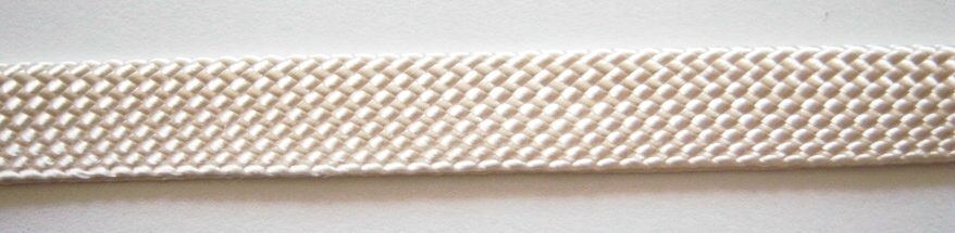 Ecru 1/2" Rayon Fold Over Braid