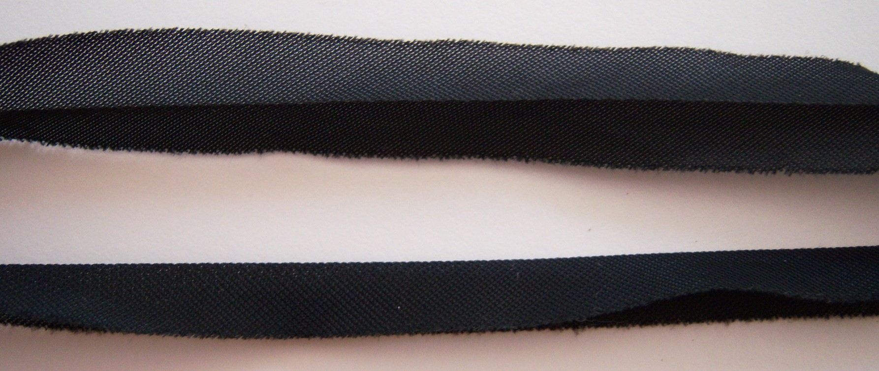 Black 3/8" Folded Tricot