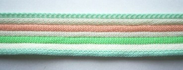 Mint Stripe 7/8" Braid