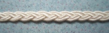 Ivory 1/4" Braided Soutache