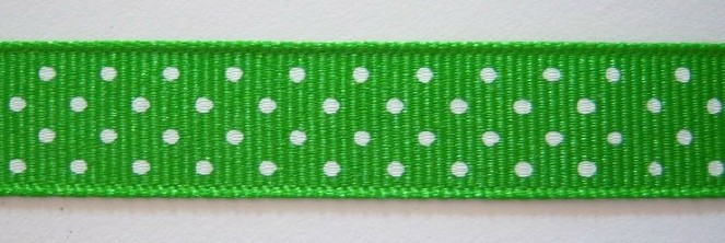 Apple Green Confetti 5/8" Grosgrain Ribbon