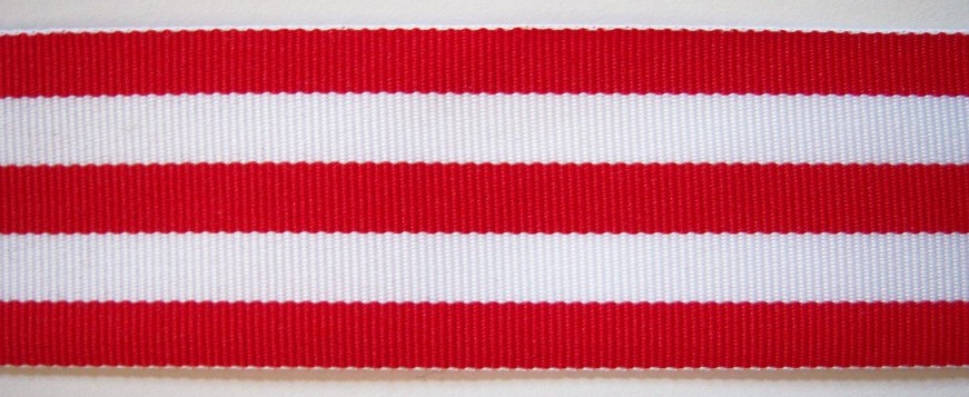 Red/White 1 1/2" Grosgrain Ribbon