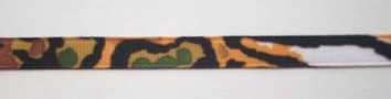 Zebra Camo 3/8" Grosgrain Ribbon