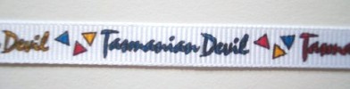 Tasmanian Devil 3/8" Grosgrain Ribbon