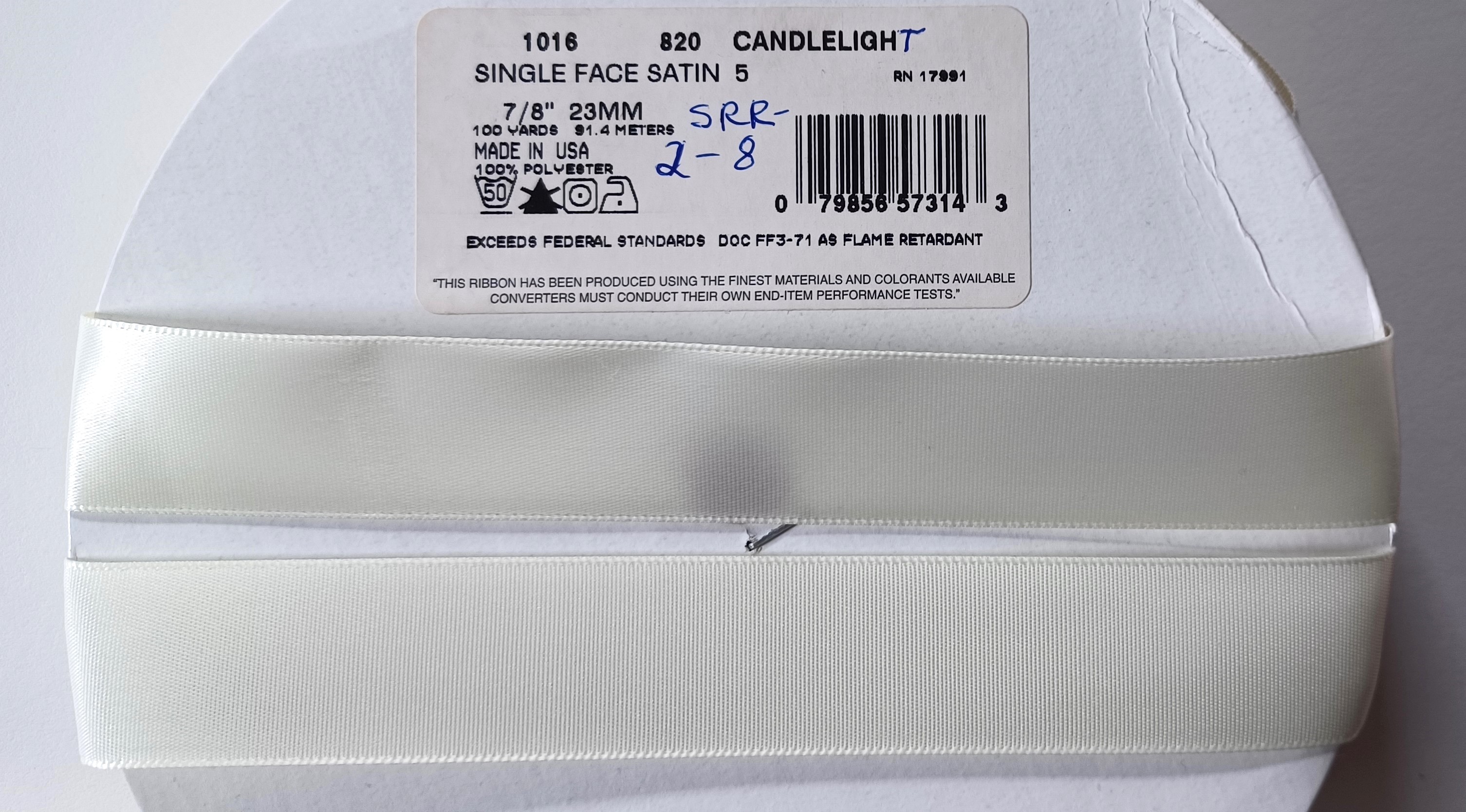Candlelight 7/8" Satin Ribbon