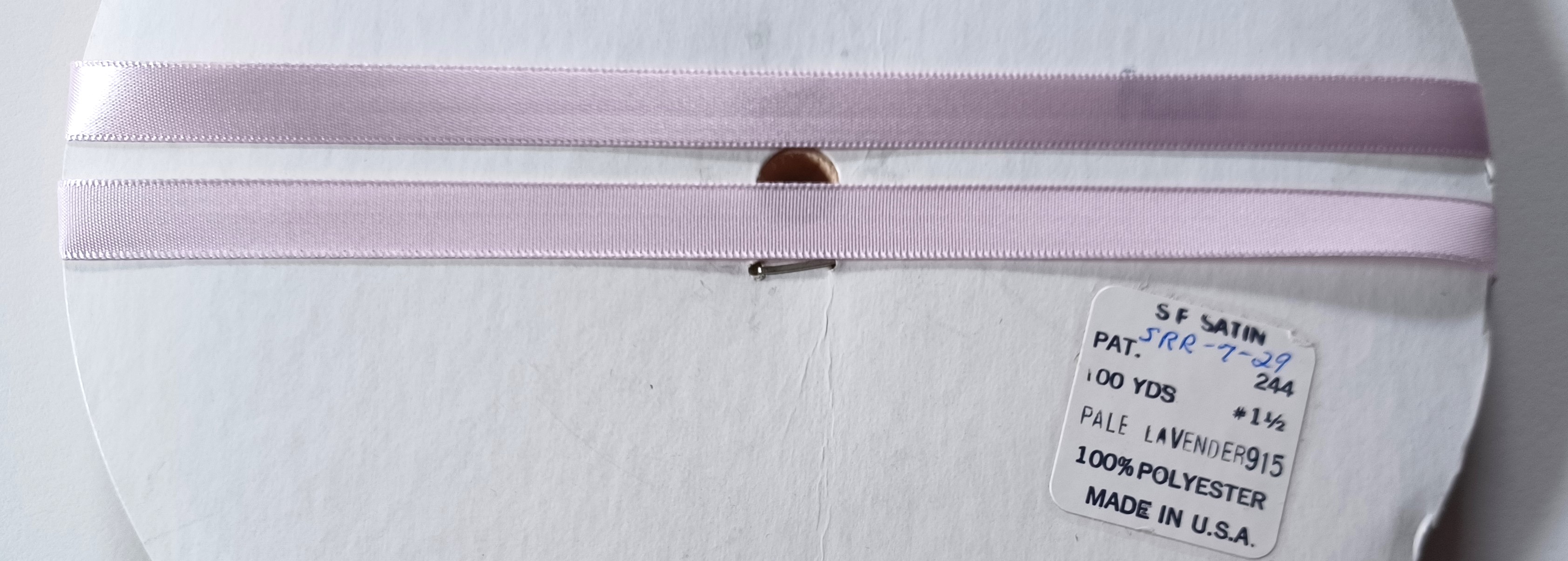 Pale Lavender 3/8" SF Satin Ribbon