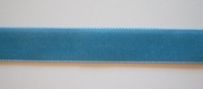 Blue Nylon 5/8" Velvet Ribbon