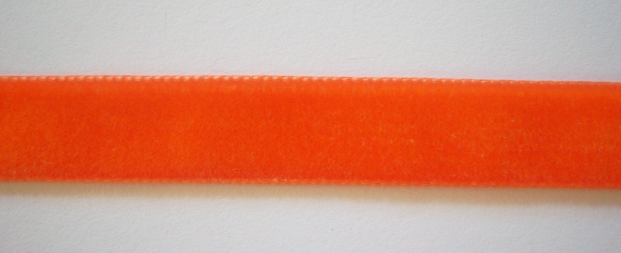 Orange Nylon 5/8" Velvet Ribbon