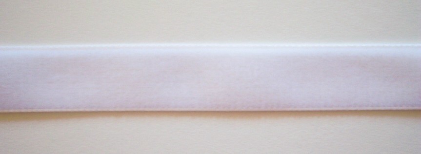 White Nylon 5/8" Velvet Ribbon