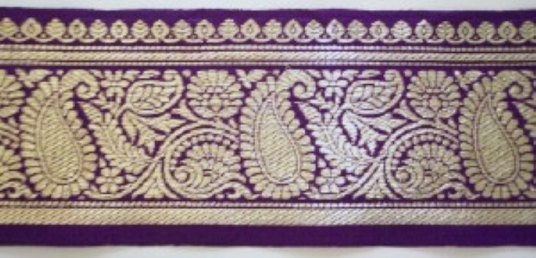 Purple/Gold 3" Ribbon